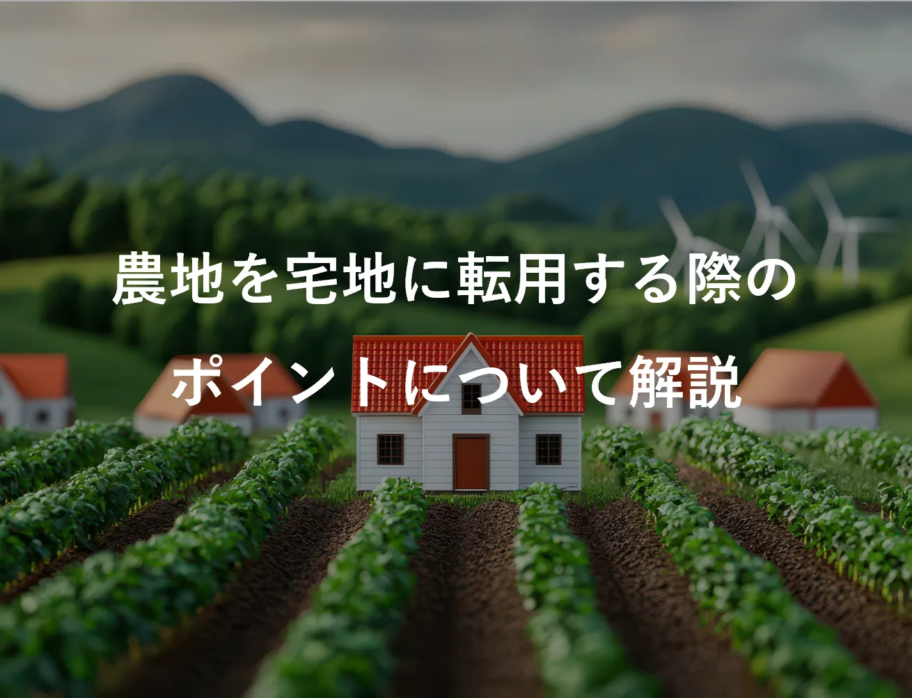 農地を宅地に転用する際のポイントについて解説